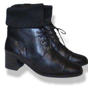 Le Saunda Italian leather Lace up boots